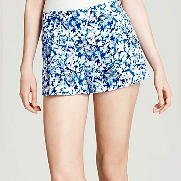 THEROY PALKIMA BERMUDA 100% SILK SIZE 2 SHORTS - Picture 1 of 11